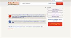 Desktop Screenshot of english2armenian.com